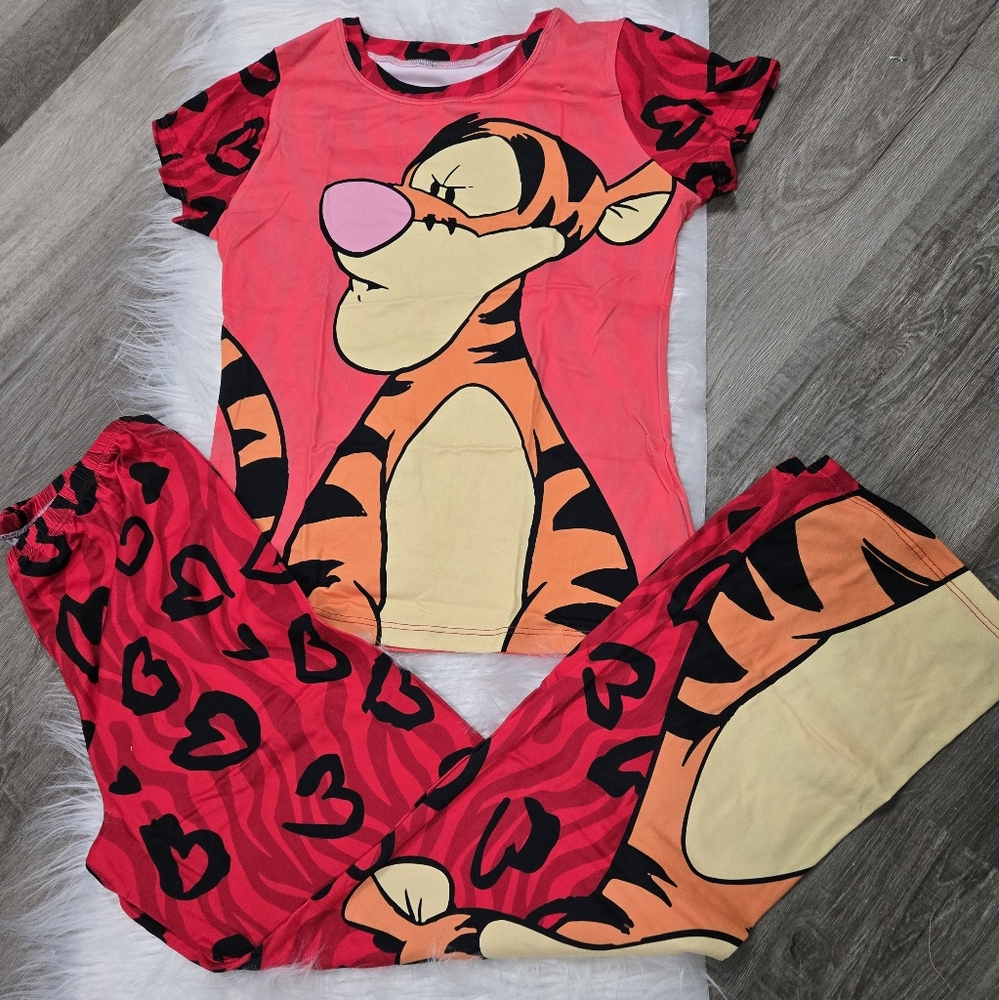 Disney Tigger Kids Pajamas - Red and Orange